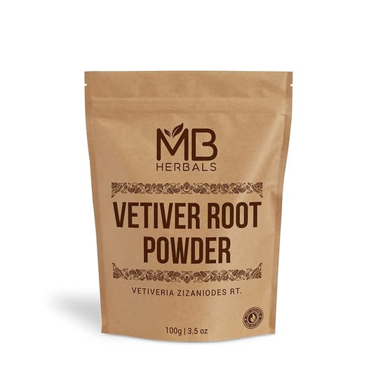 MB Herbals Vetiver Powder 100 Gram (3.5 oz) | Khus Powder | Vetiveria Zizanioides Root Powder-VivaGrace Women