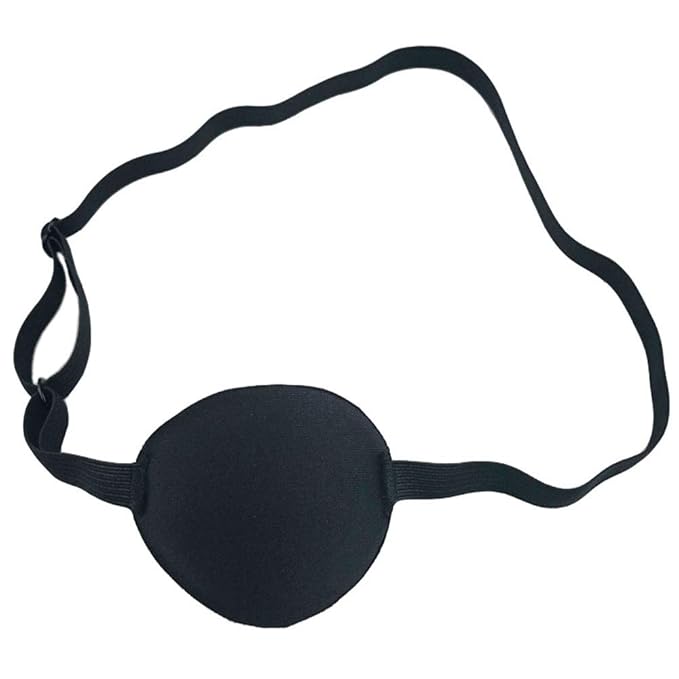 Eye Patch Adult Kid's Adjustable Soft and Comfortable Eye Patch Single Eye Mask for Recovery Eye Amblyopia Halloween Party Decoration 3 Pack-VivaGrace Women