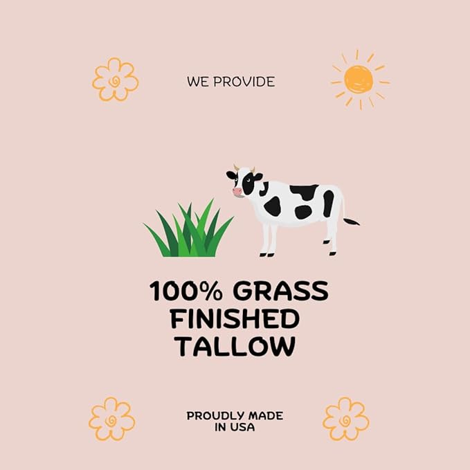 Beef Tallow Lip Balm 100% Grass Fed & Organic, Animal Based Skincare, Carnivore Beauty, Natural Hydrating (4 Pack), Black-VivaGrace Women