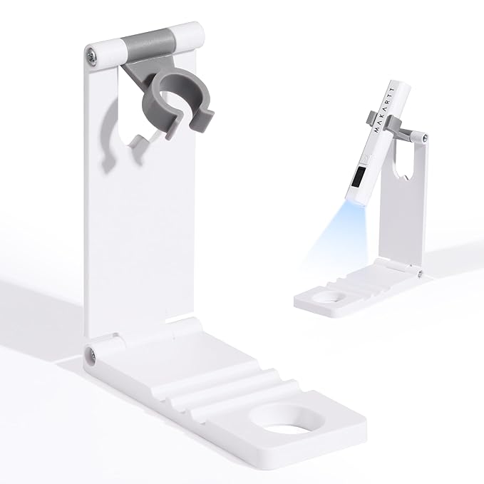 Makartt UV Nail Lamp Stand: Foldable, 360° Adjustable Rotation, Portable, Handsfree, Convenient for Gel Nails Polish Painting Home Salon Manicure-VivaGrace Women