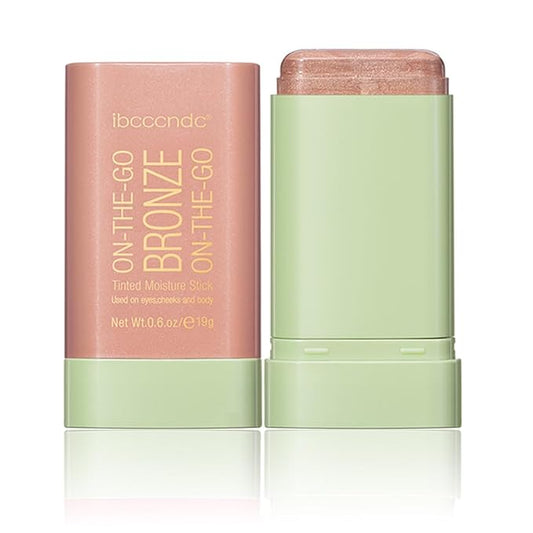 Multi-Use Makeup Blush Stick, Tinted Solid Moisturizer On-the-Go Blush, Multi-use Cream Blush Stick for Cheek & Eyes & Lips, Waterproof Natural Nude Makeup for All Skin (2# Soft Glow)-VivaGrace Women