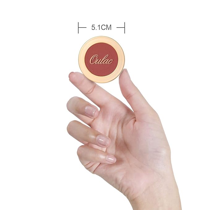 OULAC Blush Makeup Fair Skin| Highly Pigmented Powery Blush| Natural Matte Glow| Shape & Highlight Face| Cruelty-Free Blush with Rose Oil| 4.8g 16 Summer Time-VivaGrace Women