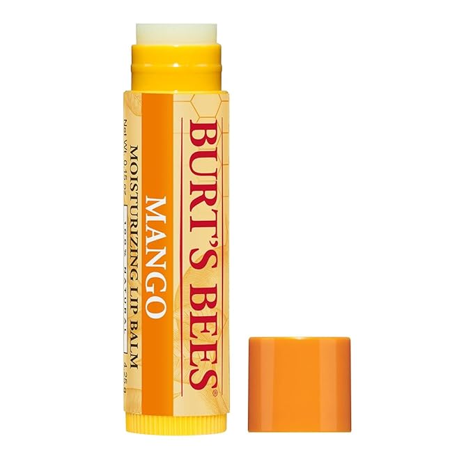 Burt's Bees Lip Balm - Mango, Lip Moisturizer With Responsibly Sourced Beeswax, Tint-Free, Natural Origin Conditioning Lip Treatment, 2 Tubes, 0.15 oz.-VivaGrace Women