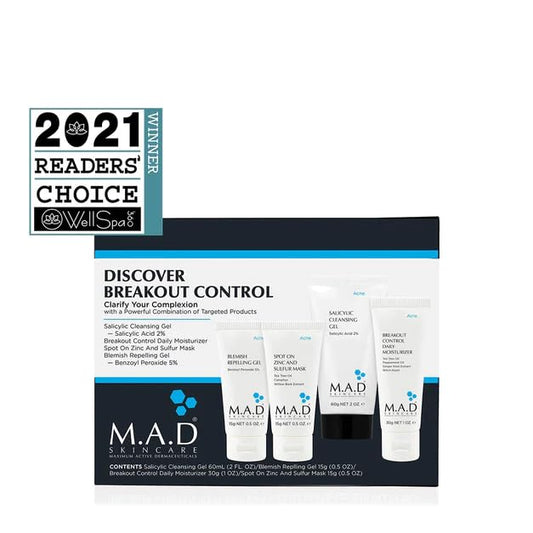 M.A.D Skincare Discover Breakout Control Acne Travel System Set-VivaGrace Women
