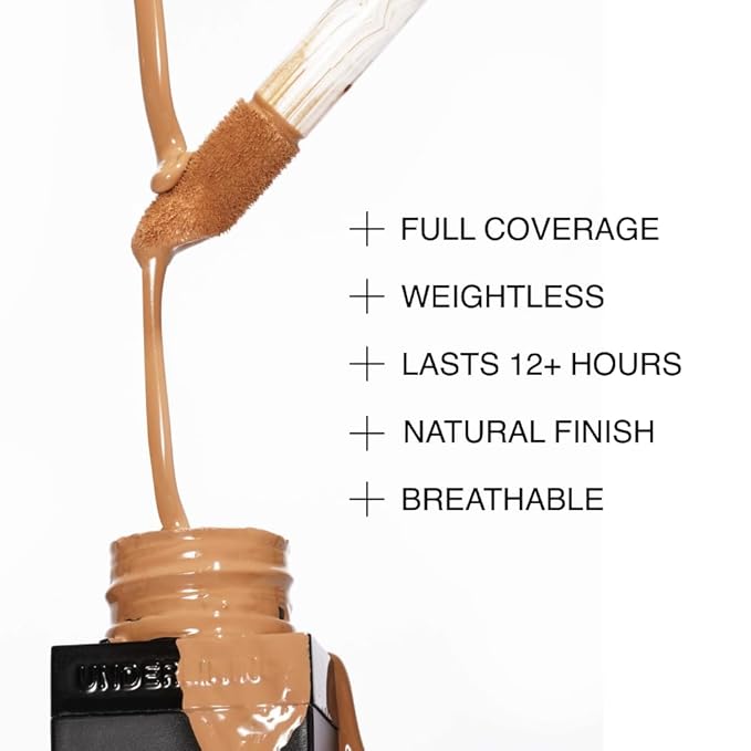 HIDE Liquid Concealer, Medium to Full Coverage Concealer for Blemishes, Under Eye Dark Circles & Scars, Oil Free Concealer, Champagne (See Shade Finder), 0.5 fl oz-VivaGrace Women