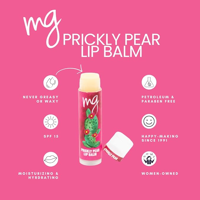 MG Signature Prickly Pear Lip Balms with SPF 15 (Pack of 3)-VivaGrace Women