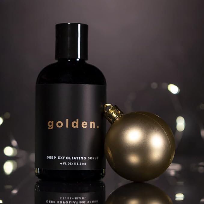Golden Grooming Co. Exfoliating Face Scrub for Men - Deep Cleansing Facial Cleanser w/Coconut Oil & Aloe Vera - Exfoliating Face Wash for Men - Face Scrub for Oily & Dry Skin - For All Skin Types-4oz-VivaGrace Women