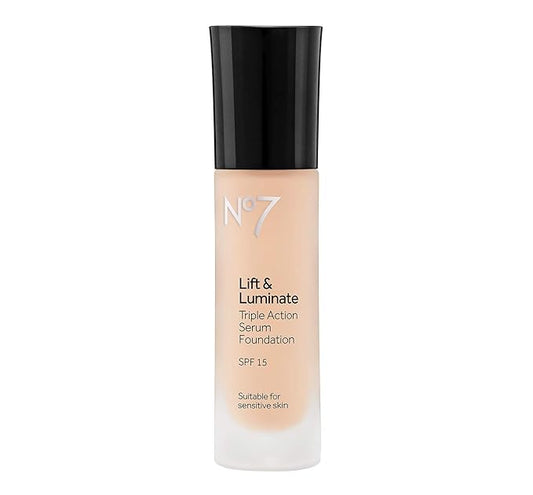 Boots No7 Lift & Luminate Foundation SPF 15 Warm Beige - 1oz Warm Beige-VivaGrace Women