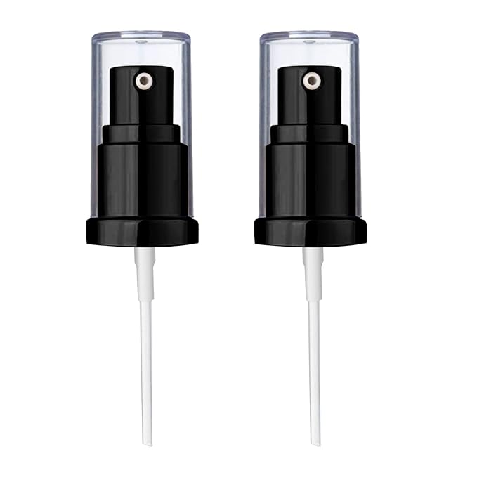 Chris.W 2Pack Foundation Pump Compatible with Maybelline Fit Me Liquid Foundation Makeup (Black+Black)-VivaGrace Women