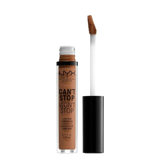 NYX PROFESSIONAL MAKEUP Can't Stop Won't Stop Contour Concealer, 24h Full Coverage Matte Finish - Warm Caramel-VivaGrace Women