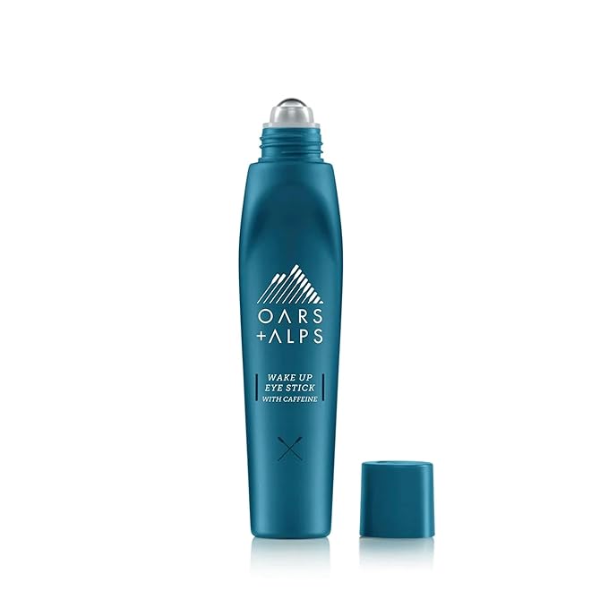 Oars + Alps Wake Up Eye Roller and Eye Depuffer, Dermatologist Tested Skin Care Infused with Caffeine and Aloe Vera, TSA Friendly, 0.5 Oz-VivaGrace Women