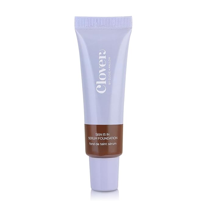 Clover Skin Is In Serum Foundation | Hydrating Face Serum, Lightweight Foundation, Cruelty-Free & Vegan | With Squalane And Sunflower Seed Wax | 30 ml - Shade 13 (Deep)-VivaGrace Women