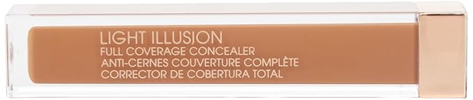 FLOWER BEAUTY By Drew Barrymore Light Illusion Full Coverage Concealer - Diffuse Dark Under Eye Circles + Blurs Blemishes - Weightless Formula + Crease Proof Makeup (Mocha)-VivaGrace Women