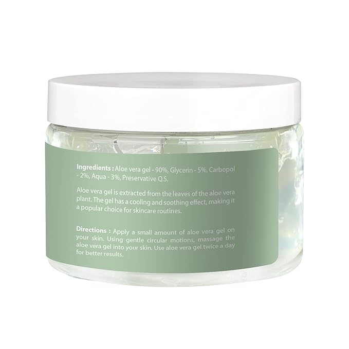 Aloe Vera Gel 12 oz | Unscented | For Face, Scalp & Hair | by Yogi’s Gift®-VivaGrace Women
