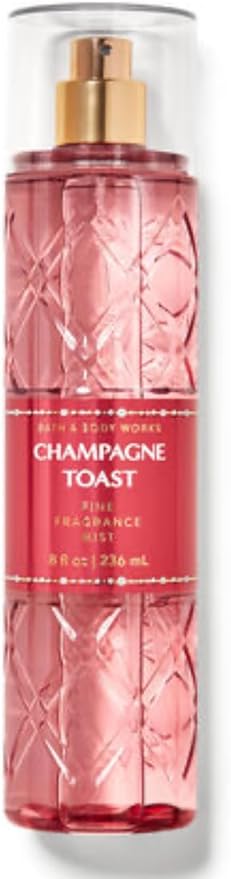 Bath & Body Works - 3 Piece Bundle - Spray - Body Cream - Shower Gel - Full Size and Gift Bag HELLO GORGEOUS (Champagne Toast)-VivaGrace Women