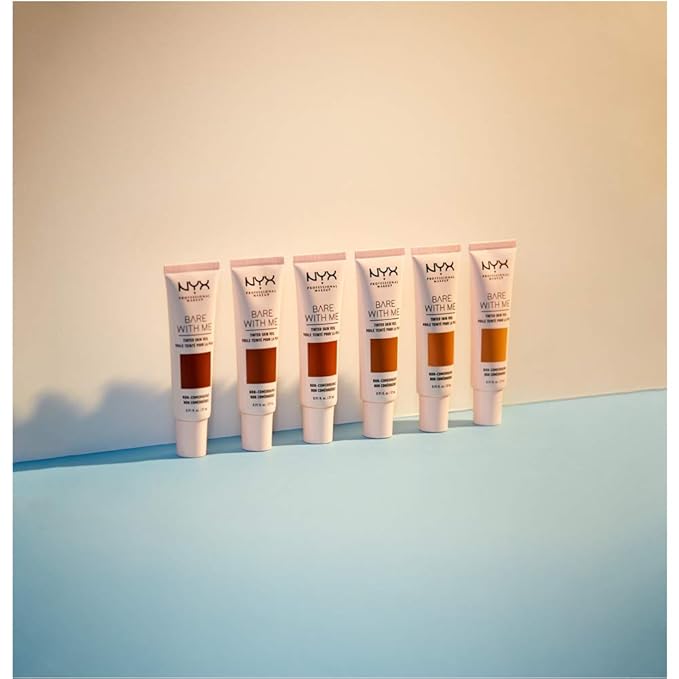 NYX PROFESSIONAL MAKEUP Bare With Me Tinted Skin Veil, Lightweight BB Cream - Deep Mocha-VivaGrace Women