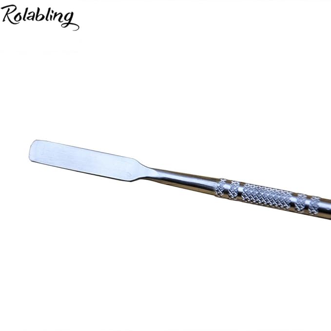 7.2 inches Pro Stainless Steel Make Up Spatula Double Sided Cosmetic Stirring Rod Nail Art Manicure Tools (size-2)-VivaGrace Women