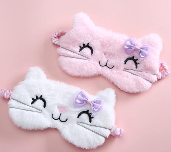 Sanrio Hello Kitty Sleep Eye Mask/Hello Kitty Face Sleep Mask/Comfortable and Soft Eye Cover Sleep and Cheese # .3 Tissue-VivaGrace Women