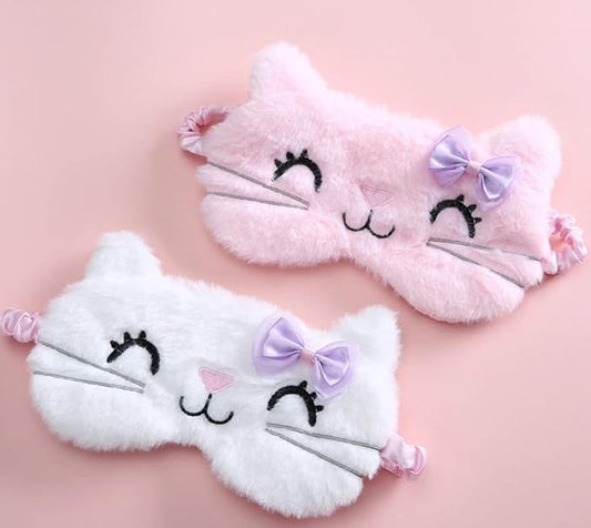 Sanrio Hello Kitty Sleep Eye Mask/Hello Kitty Face Sleep Mask/Comfortable and Soft Eye Cover Sleep and Cheese # .3 Tissue-VivaGrace Women