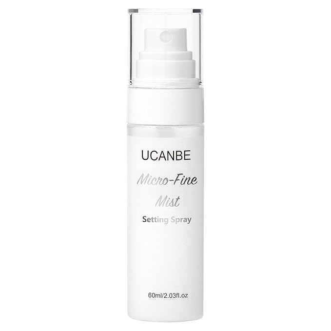 UCANBE Dewy Setting Spray for Makeup, Long Lasting Hydrating Make Up Finishing Spray for Face, Micro-Fine Mist Fixing Spray for Dewy Glow Finish, Lightweight & Waterproof for up to 16 Hours Wear-VivaGrace Women