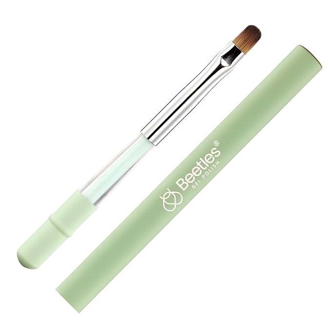 Beetles Nail Art Brushes, Clean Up Brush Gel Polish Nail Art Design Pen Painting Tools Fingernail Brush Nail Cleaning Brush Nail Art Liner Brush and Nail Dotting Pen Salon Diy at Home-VivaGrace Women