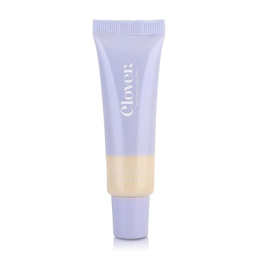 Clover Skin Is In Serum Foundation | Hydrating Face Serum, Lightweight Foundation, Cruelty-Free & Vegan | With Squalane And Sunflower Seed Wax | 30 ml - Shade 01 (Ultra Fair)-VivaGrace Women