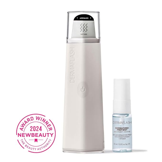 DERMAFLASH DERMAPORE+™ Ultrasonic 2-in-1 Pore Extractor and Serum Infuser, Stone-VivaGrace Women