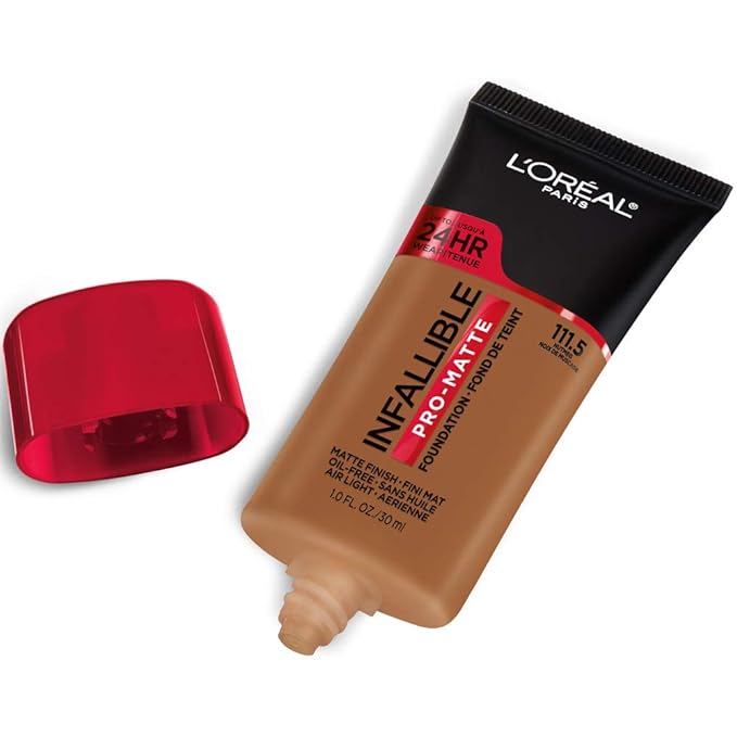 L'Oreal Paris Cosmetics Makeup Infallible Pro-Matte Liquid Longwear Foundation, Nutmeg, 1 fl oz-VivaGrace Women