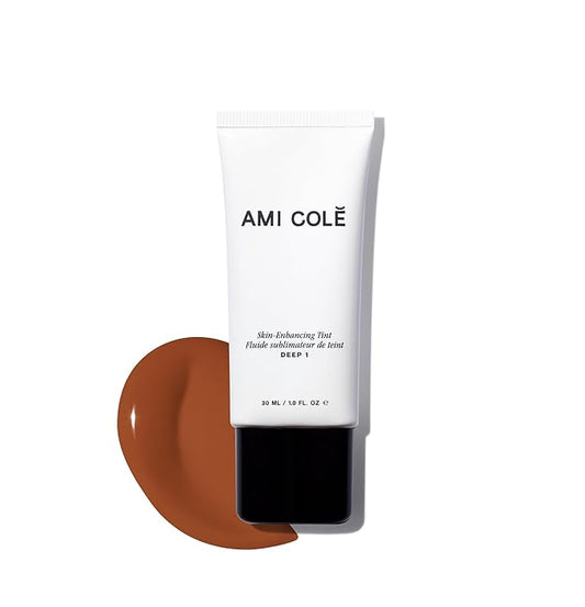 AMI COLÉ Skin-Enhancing Tinted Moisturizer (Deep 1), tinted moisturizer for face, bb cream, skin tint, face makeup-VivaGrace Women