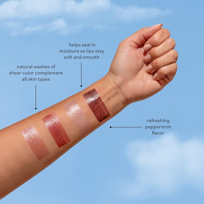 Sky Organics Tinted Lip Balms for Lips to Moisturize, Soften & Add A Wash of Color, Four Assorted Shades, 4pk.-VivaGrace Women