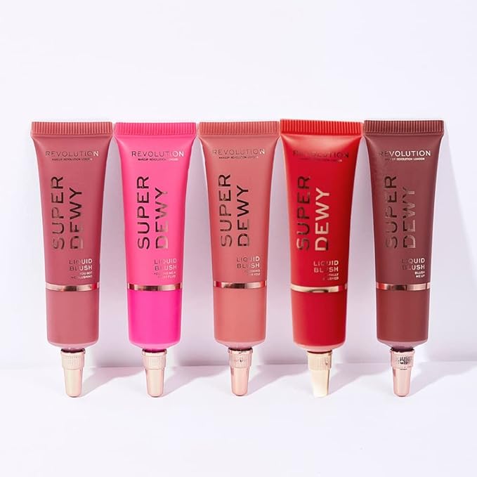 Revolution Beauty, Superdewy Liquid Blush, Richly Pigmented & Buildable, Blendable Formula, Blush Me Up, 0.5 Fl. Oz.-VivaGrace Women