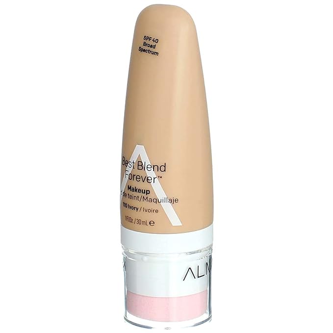 Almay Best Blend Forever Foundation, Ivory, 1 fl. oz., SPF 40 Broad Spectrum-VivaGrace Women