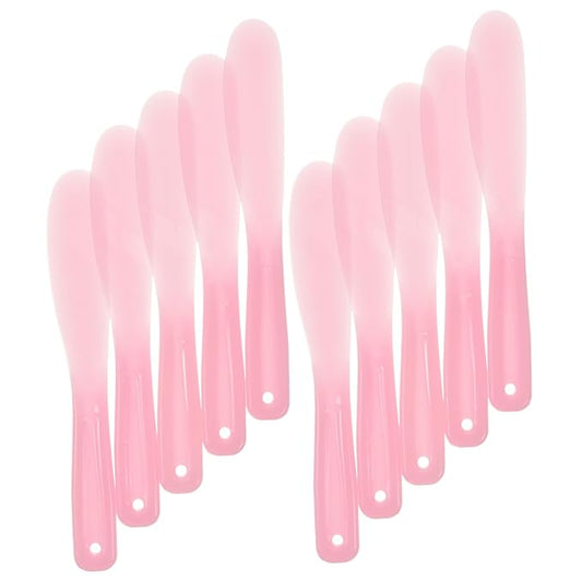 10pcs Tool Stick Makeup Spatula Cosmetic Plate Mixer Cosmetic Mixer Silicone Stirring Tools Beauty Spatula Makeup Plate Spatula Makeup Mixing Tool Makeup Mixer Tool-VivaGrace Women