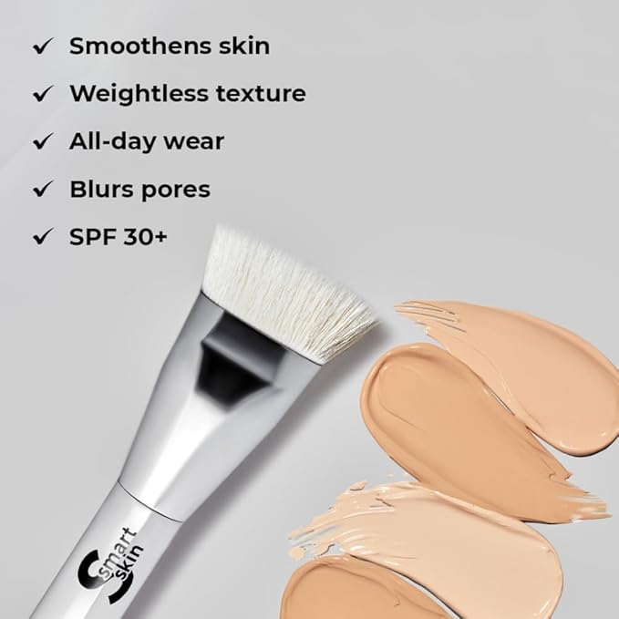 Lamel- Smart Skin Serum Tinted Foundation - 409 Deep Beige | Smoothens skin | Weightless texture| Blurs pores | All-day wear | 35ml-VivaGrace Women