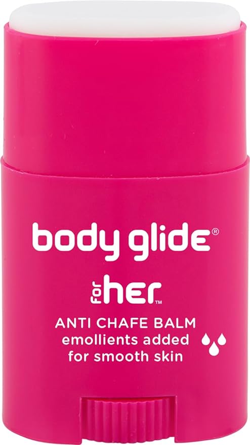 Body Glide For Her Anti Chafe Balm | Chafing stick with added emollients | Great for dry, sensitive skin and/or sensitive areas | Use on chest, bra, butt, groin, arm, and thigh chafing | 0.8oz-VivaGrace Women