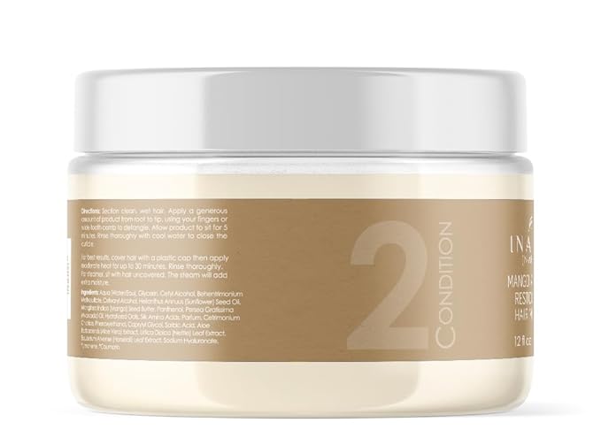 Mango Avocado Restorative Hair Masque | Deep Conditioner for Men, Women & Kids with Curly Hair | Hair Products for Natural Curls - 12 oz | Made in the USA-VivaGrace Women