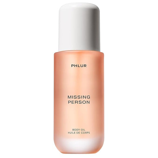 PHLUR Missing Person Body Oil For Women & Men - Lightweight & Nourishing - With Ceramide-Rich Oils & Skin-Mimicking Lipids - Bergamont, Musk, Orange & Sandalwood Floral Scented Body Oil (4 Fl Oz)-VivaGrace Women