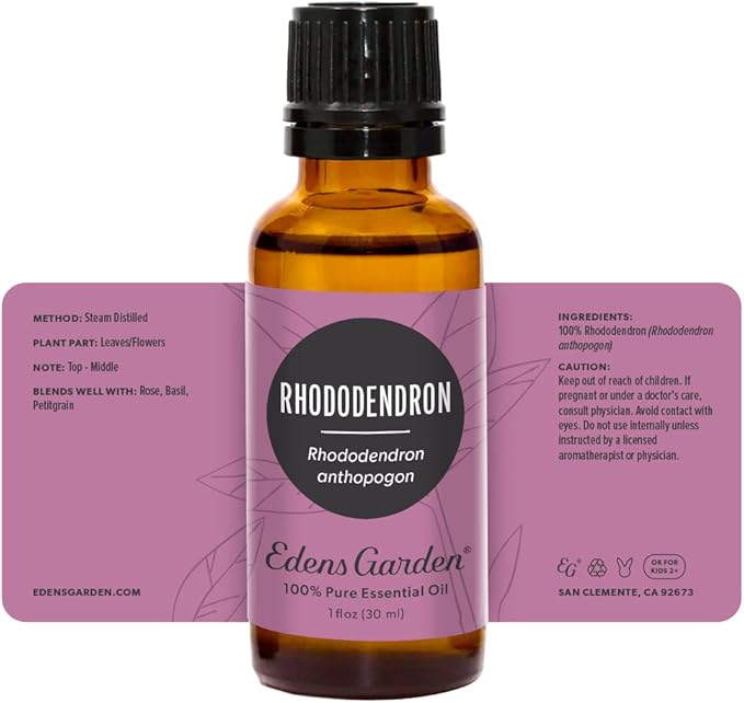 Edens Garden Rhododendron Essential Oil- 100% Pure Premium Grade, Undiluted, Natural, Therapeutic, Aromatherapy, The Best for Diffuser, Skin, Face, Hair 30 ml (1 fl oz)-VivaGrace Women