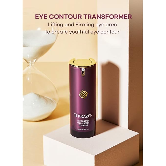Age Control Vital Energy Eye Cream 0.57 fl. Oz. (17ml), Plant Stem Cell + Real Protein + Hyaluronic Acid + Vitamin infused eye cream, Wrinkle Care Eye cream, K-Beauty-VivaGrace Women