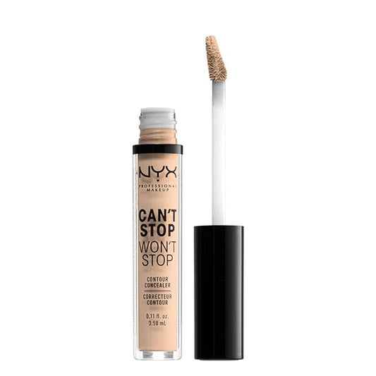 NYX PROFESSIONAL MAKEUP Can't Stop Won't Stop Contour Concealer, 24h Full Coverage Matte Finish - Vanilla-VivaGrace Women