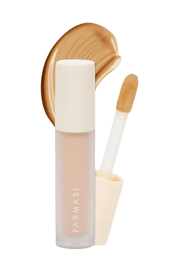 FARMASI Vfx Pro Liquid Concealer Makeup, All-in-one Full Coverage, Highly Pigmented Concealer for All Skin Type, Hide Shadows & Imperfections, Enhance Skin Fullness Foundation Concealer 0,24 Fl Oz W10-VivaGrace Women