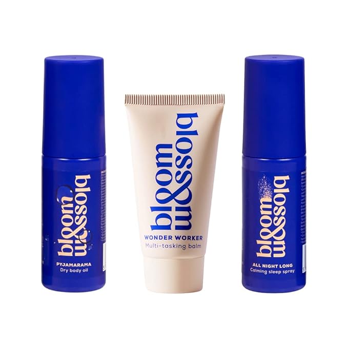 Bloom and Blossom Body and Soul The Wellness Set with Pyjamarama 1.6 Fl Oz, All Night Long 1.3 Fl Oz and Wonder Worker 0.84 Fl Oz-VivaGrace Women
