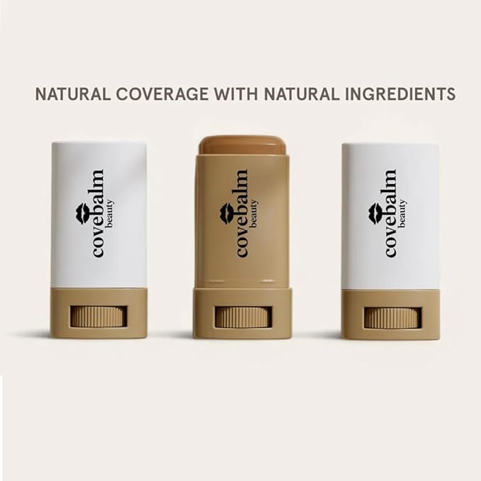 Cove Balm Beauty Skin Tint,Solid Tinted Serum Boosted Skin Tint Balm, Facial Color Correct, Radiant & Dewy Finish, Face Tinted Foundation, Covebalm Foundation Stick For Face Makeup (#02)-VivaGrace Women