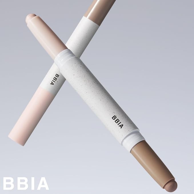 BBIA Last Contour Stick - Dual-Sided Contouring & Highlighting Duo Stick Easy Dual-Ended Natural Contour & Highlight Blendable Buildable Longlasting Korean Face Makeup (01 WARM DETAIL, Pack of 1)-VivaGrace Women