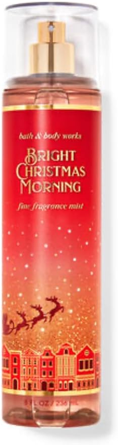 Bath & Body Works - 3 Piece Bundle - Spray - Body Cream - Shower Gel - Full Size and Gift Bag HELLO GORGEOUS (Bright Christmas Morning)-VivaGrace Women