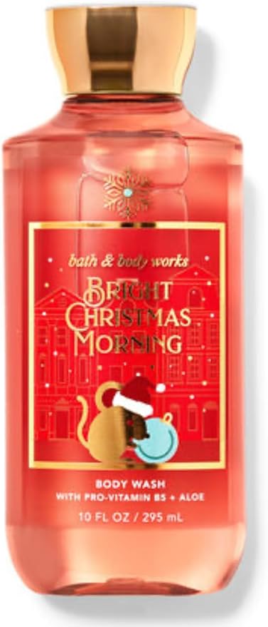 Bath & Body Works - 3 Piece Bundle - Spray - Body Cream - Shower Gel - Full Size and Gift Bag HELLO GORGEOUS (Bright Christmas Morning)-VivaGrace Women