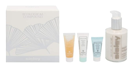 SISLEY, Ecological Compound Piece Set Ecological Compound 125ml + Buff Wash Face Gel 10ml + HydraGlobal Serum 5ml + HydraGlobal 10ml, Multi, 4 Count, (Pack of 4)-VivaGrace Women