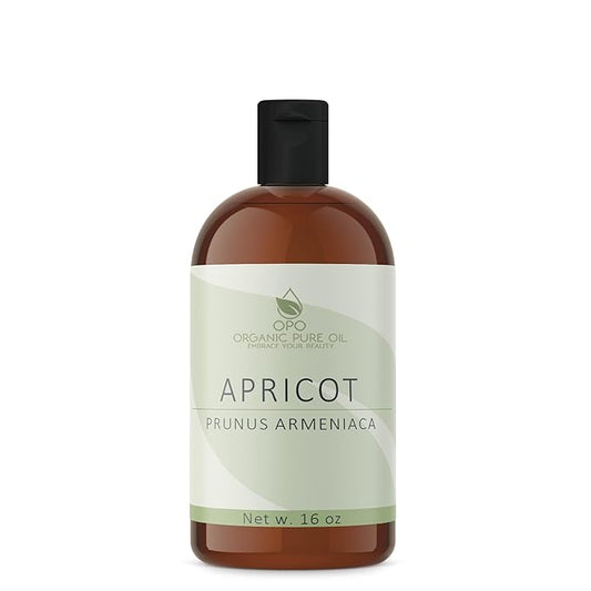 Apricot Kernel Oil - 100% Pure, Organic, Cold Pressed, Unrefined, Raw - Bitter Scent, Therapetutic Premium Grade A Kernal - Perfect for Massage, Skin, Hair & Body Care 16 OZ Quart Bulk-VivaGrace Women