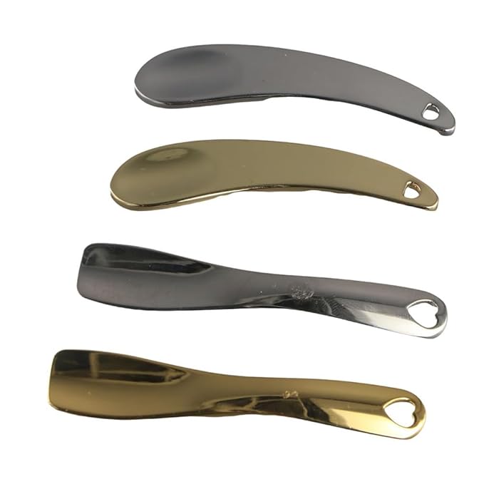 4Pcs Metal Cosmetic Spoon,Reusable Mini Zinc Alloy Facial Cream Cosmetic Spoon Applicator for Beauty Mixing Skincare Cream Lotions Eye Cream-VivaGrace Women