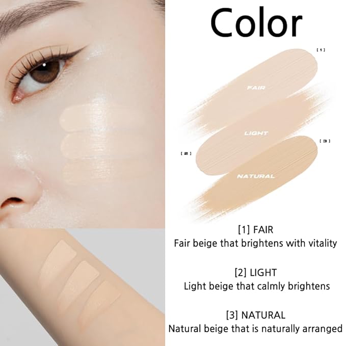 Hold On Tight Concealer 3 Colors – High Coverage & Fitting Liquid Concealer, Full Coverage, Lightweight Dark Circles Eraser, Long-Lasting Cover, Natural Finish, Vegan, 0.17 oz. (03 NATURAL)-VivaGrace Women